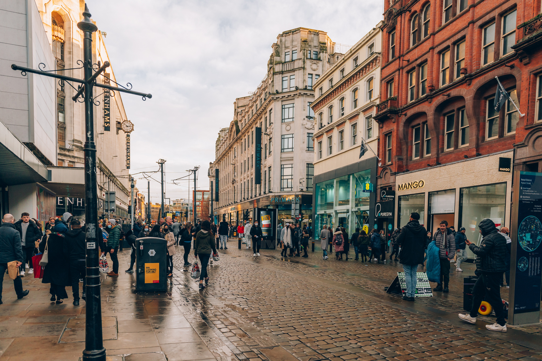 City Centre of Manchester, UK