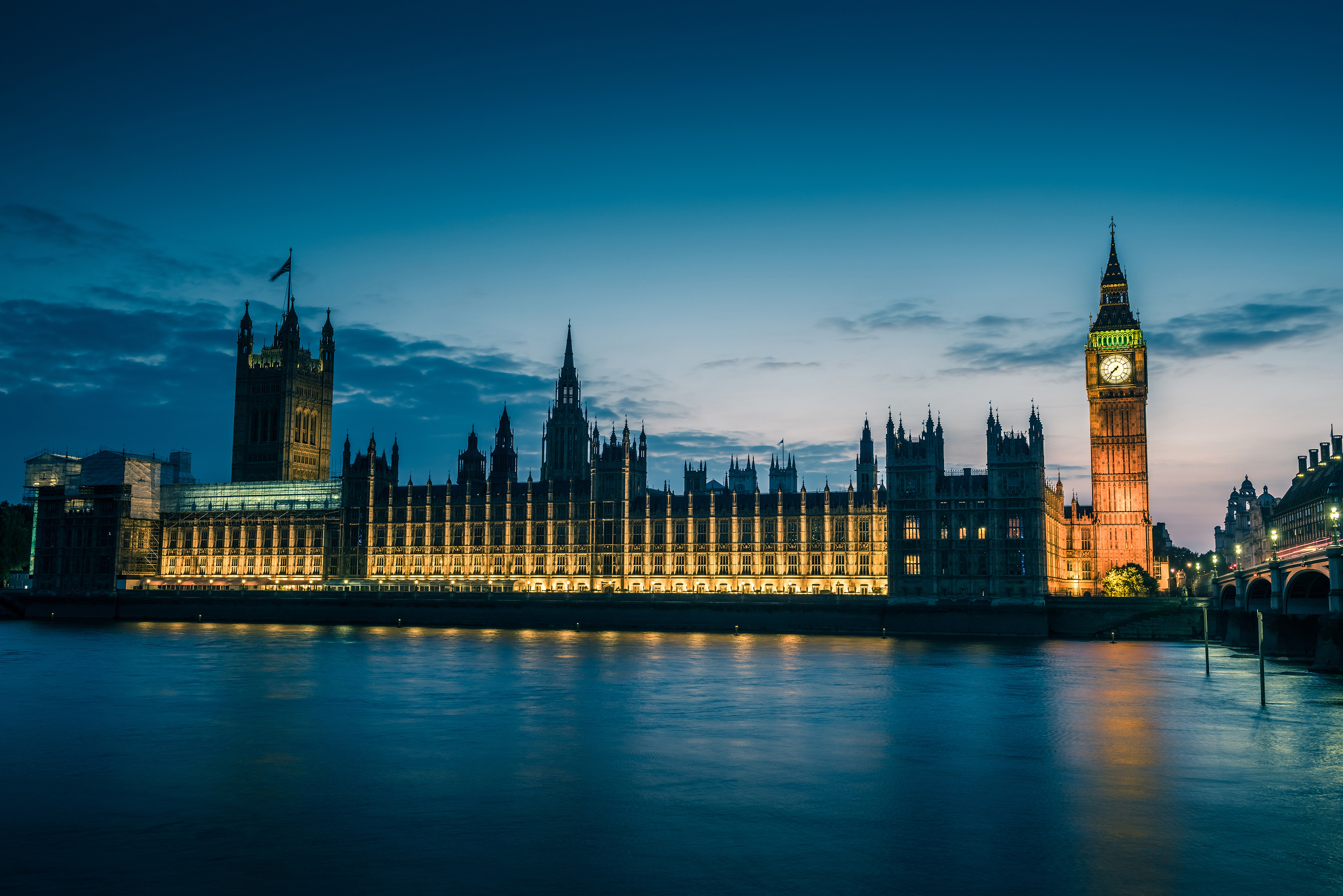 London bigben at night, UK, United Kingdom